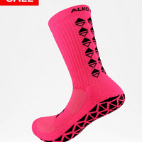 NEON FUCHSIA GRIP SOCKS