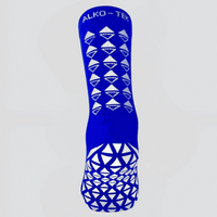 Red midcalf length grip socks by ALKO-TEK with premium polyamide material for durability and performance