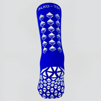 Compression Grip Socks Blue
