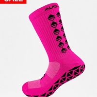 NEON FUCHSIA GRIP SOCKS
