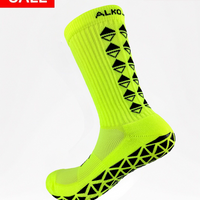 NEON GREEN GRIP SOCKS
