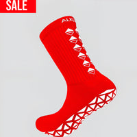 GRIP SOCKS MIDCALF LENGTH RED