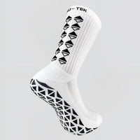Red midcalf grip socks by ALKO-TEK with durable polyamide material and superior athletic performance