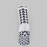 White Moisture-Wicking Grip Socks
