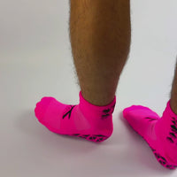 NEON FUCHSIA GRIP SOCKS