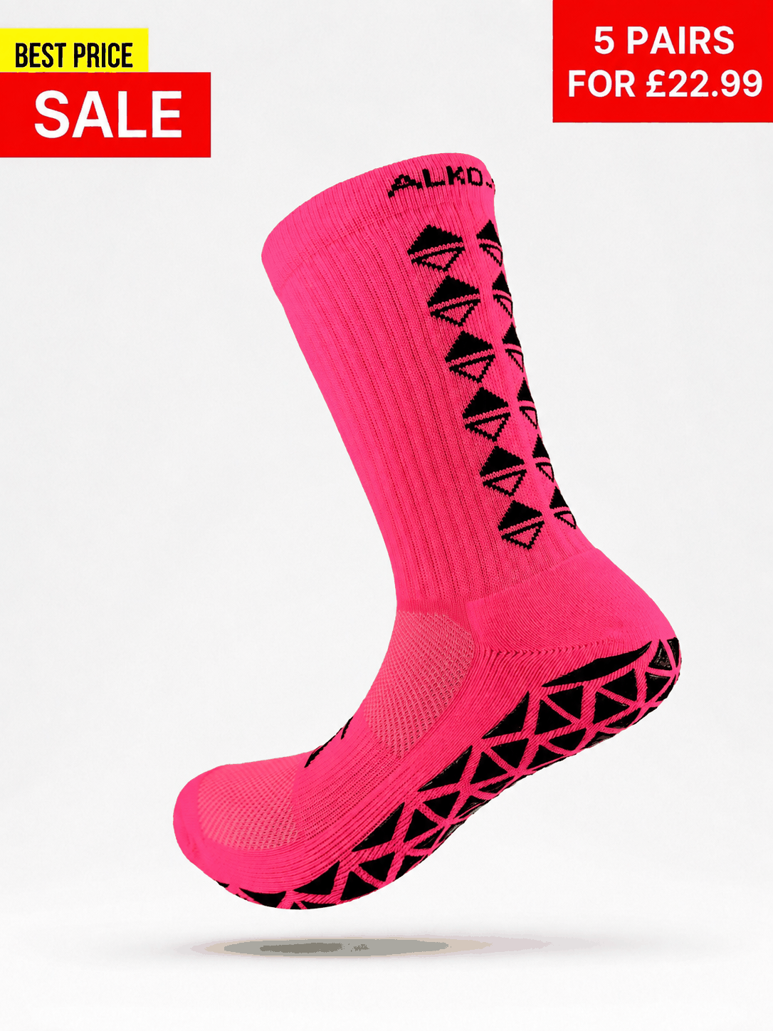 NEON ORANGE GRIP SOCKS