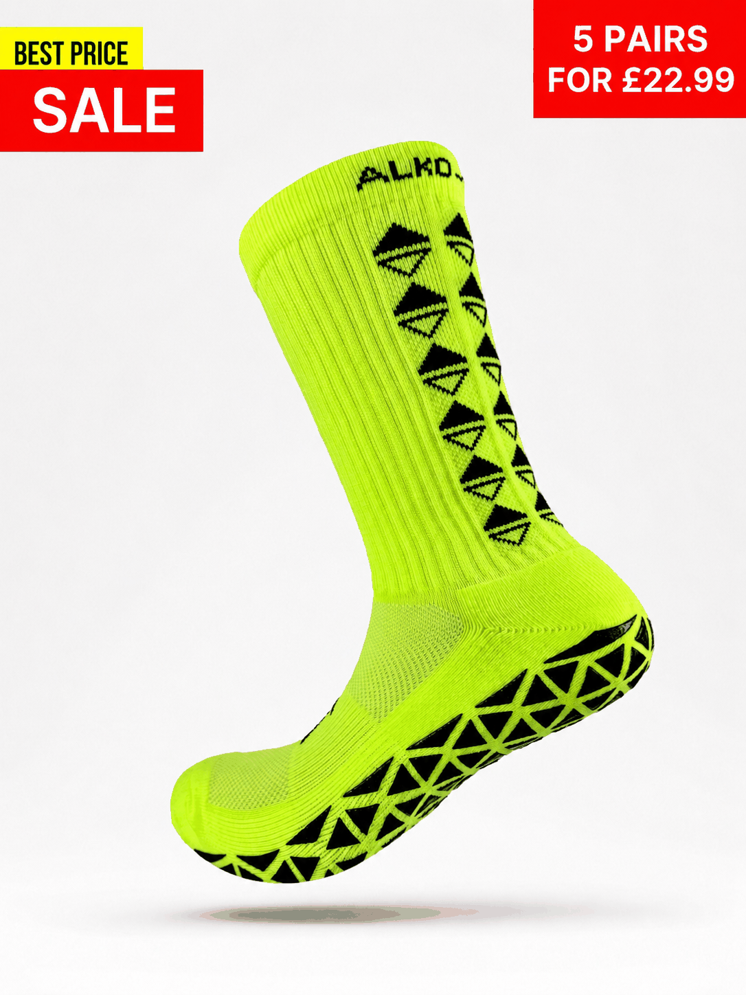 NEON ORANGE GRIP SOCKS
