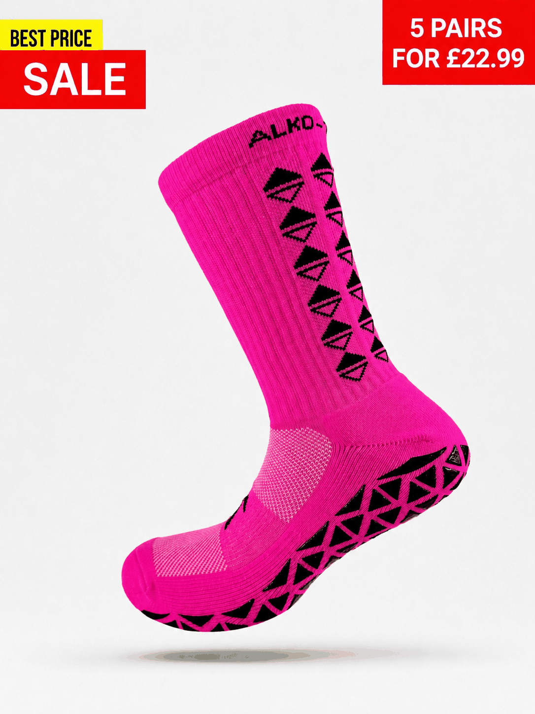 NEON ORANGE GRIP SOCKS