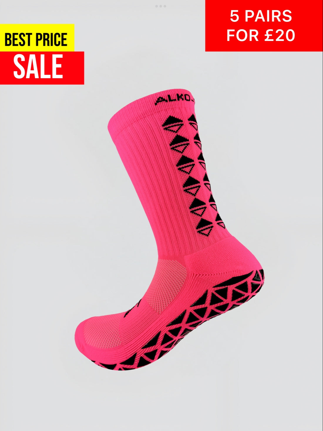 NEON GREEN GRIP SOCKS