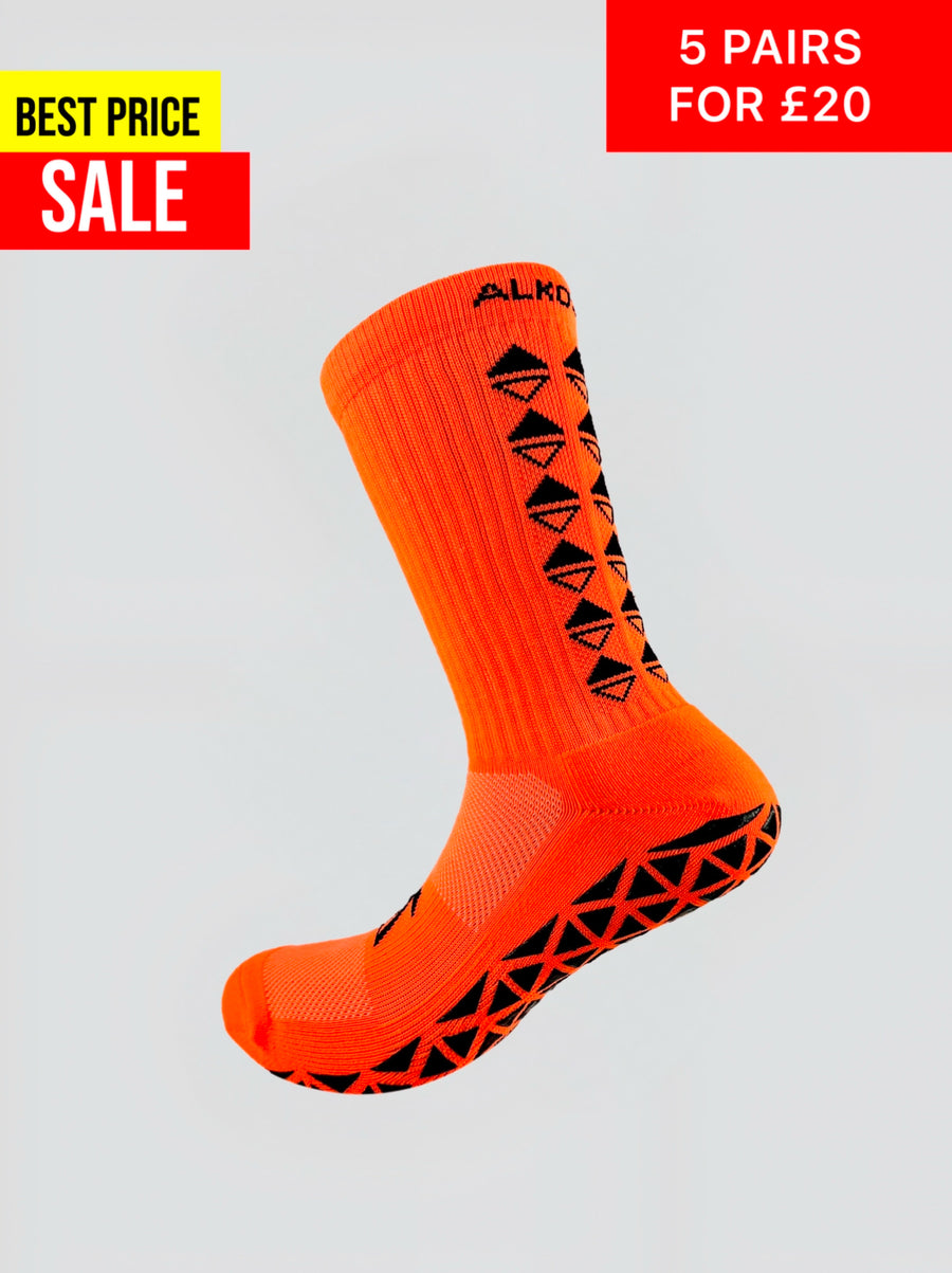 NEON GREEN GRIP SOCKS