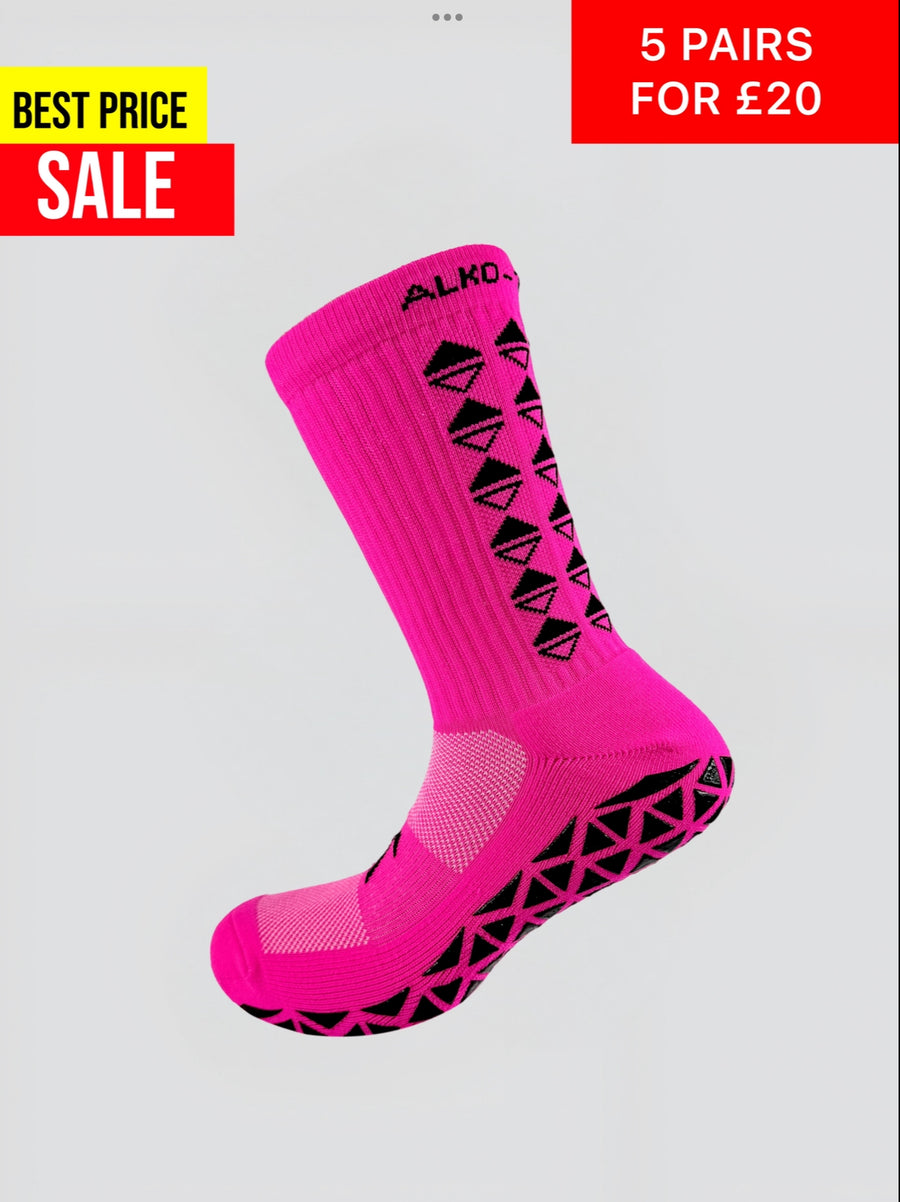 NEON GREEN GRIP SOCKS