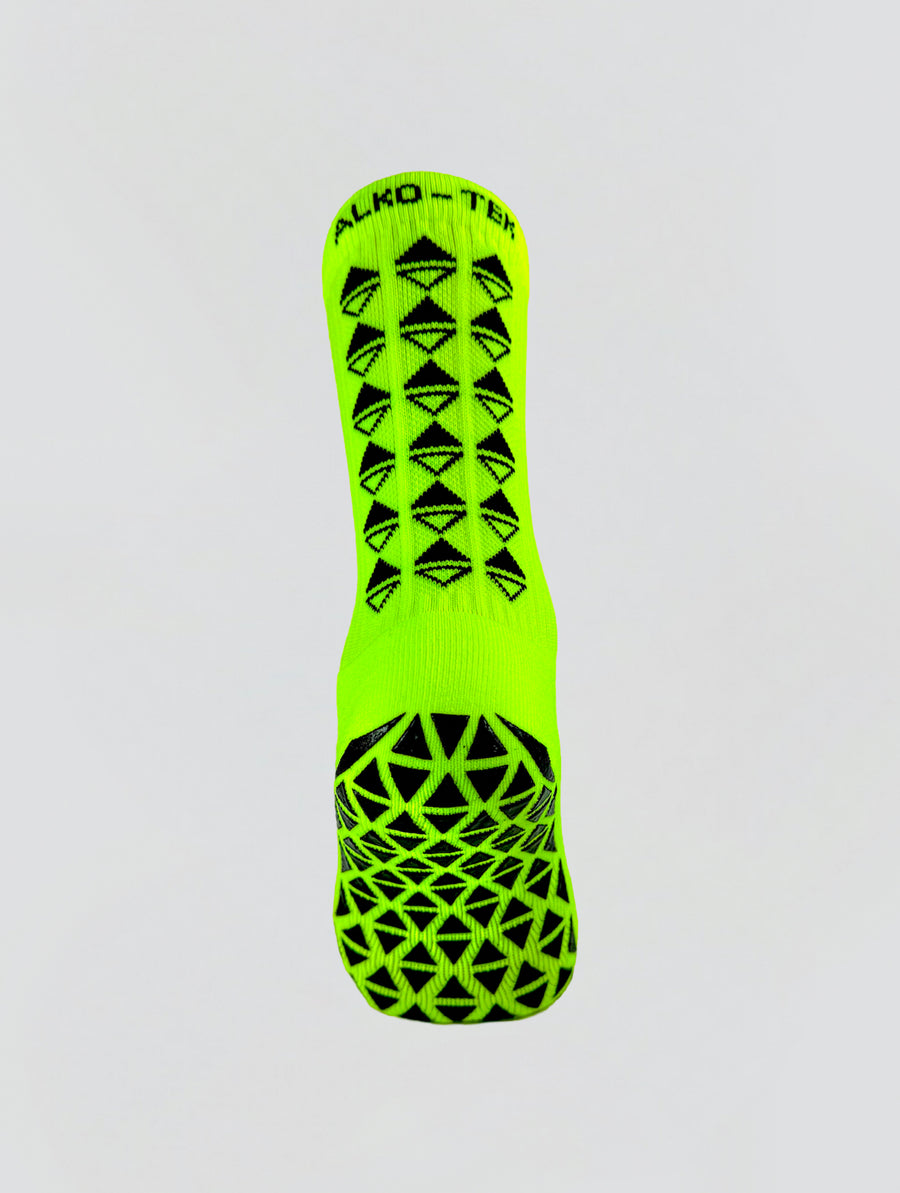 NEON GREEN GRIP SOCKS