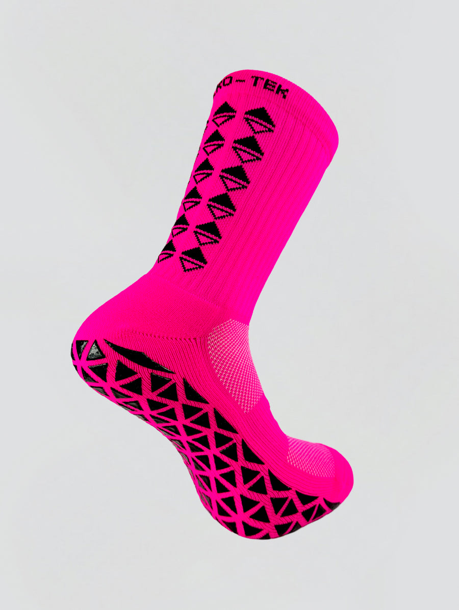 NEON GREEN GRIP SOCKS