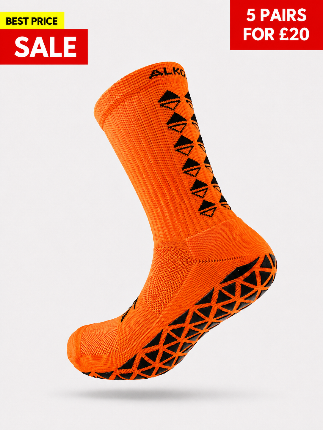 NEON GREEN GRIP SOCKS
