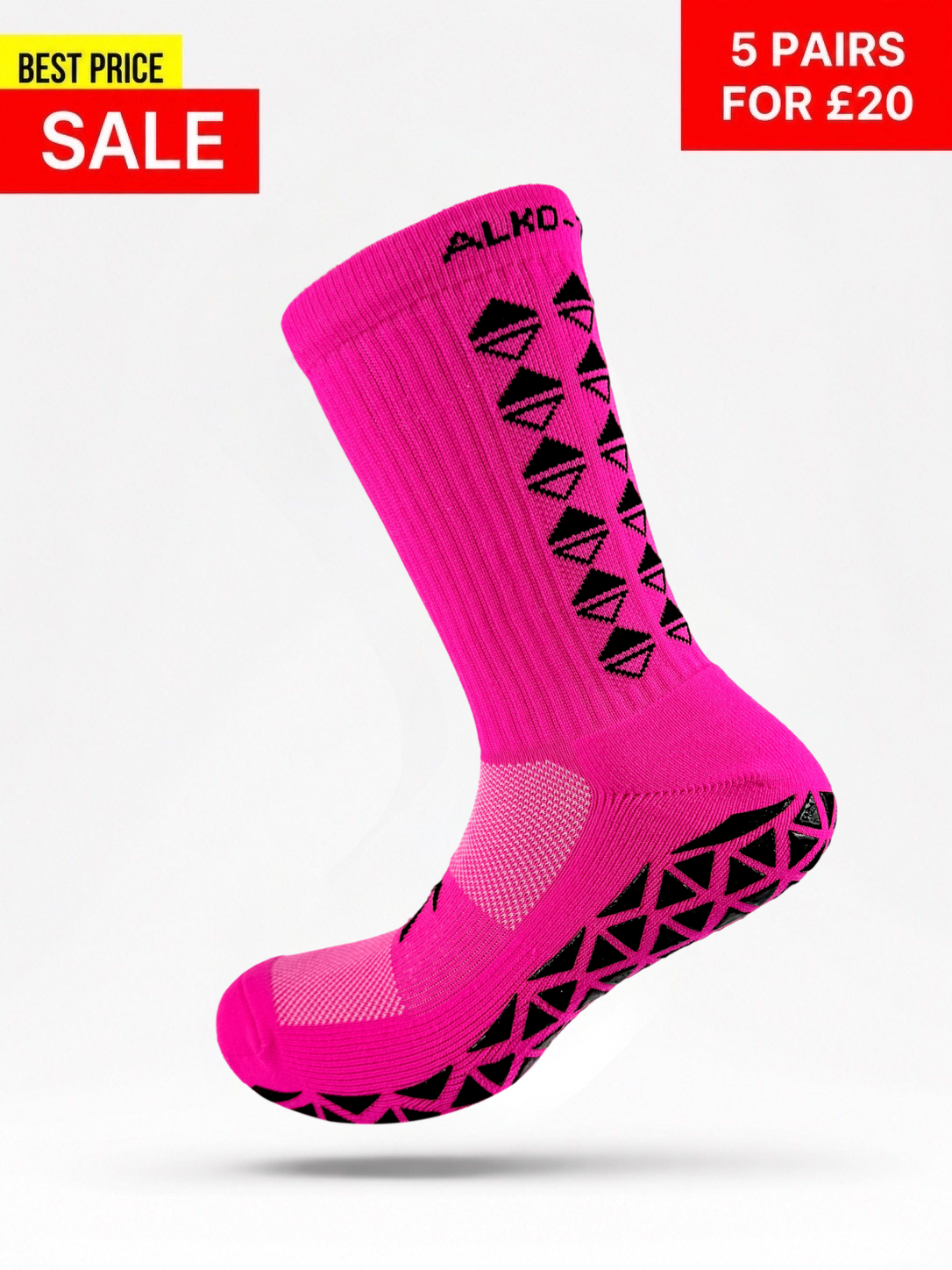 NEON GREEN GRIP SOCKS
