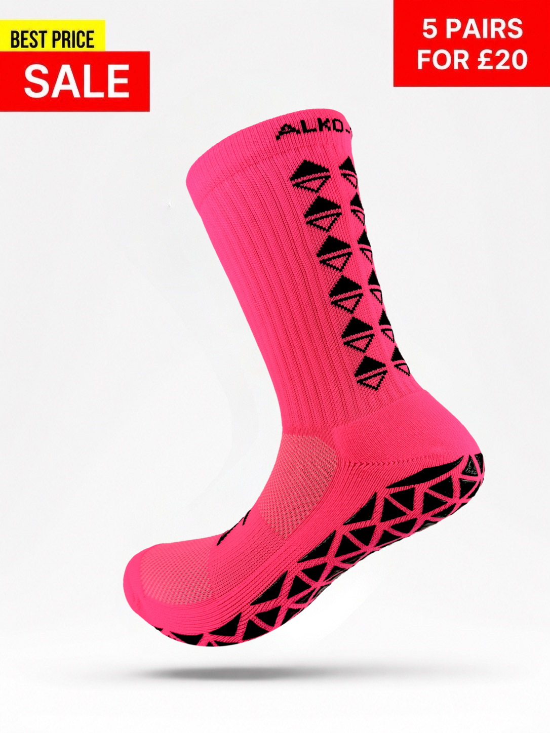NEON GREEN GRIP SOCKS