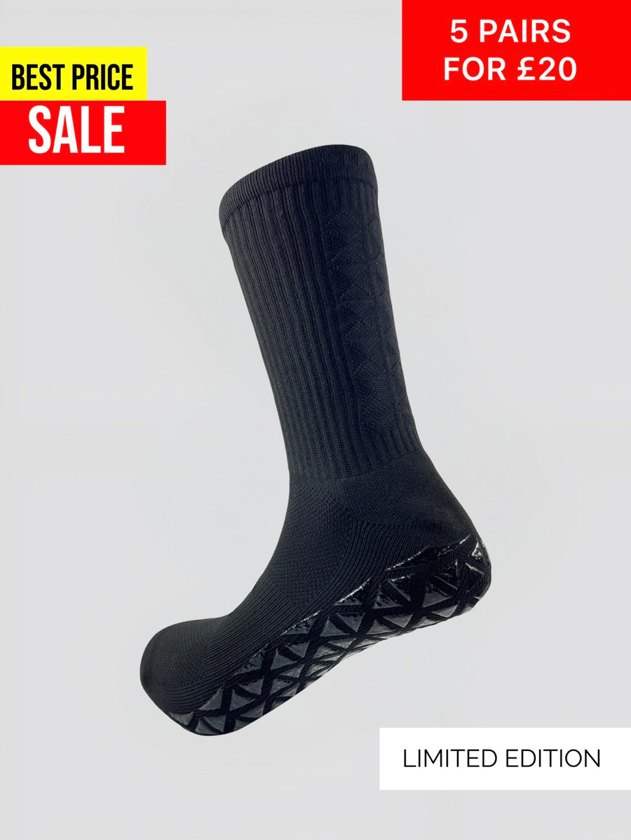 GRIP SOCKS MIDCALF LENGTH WHITE