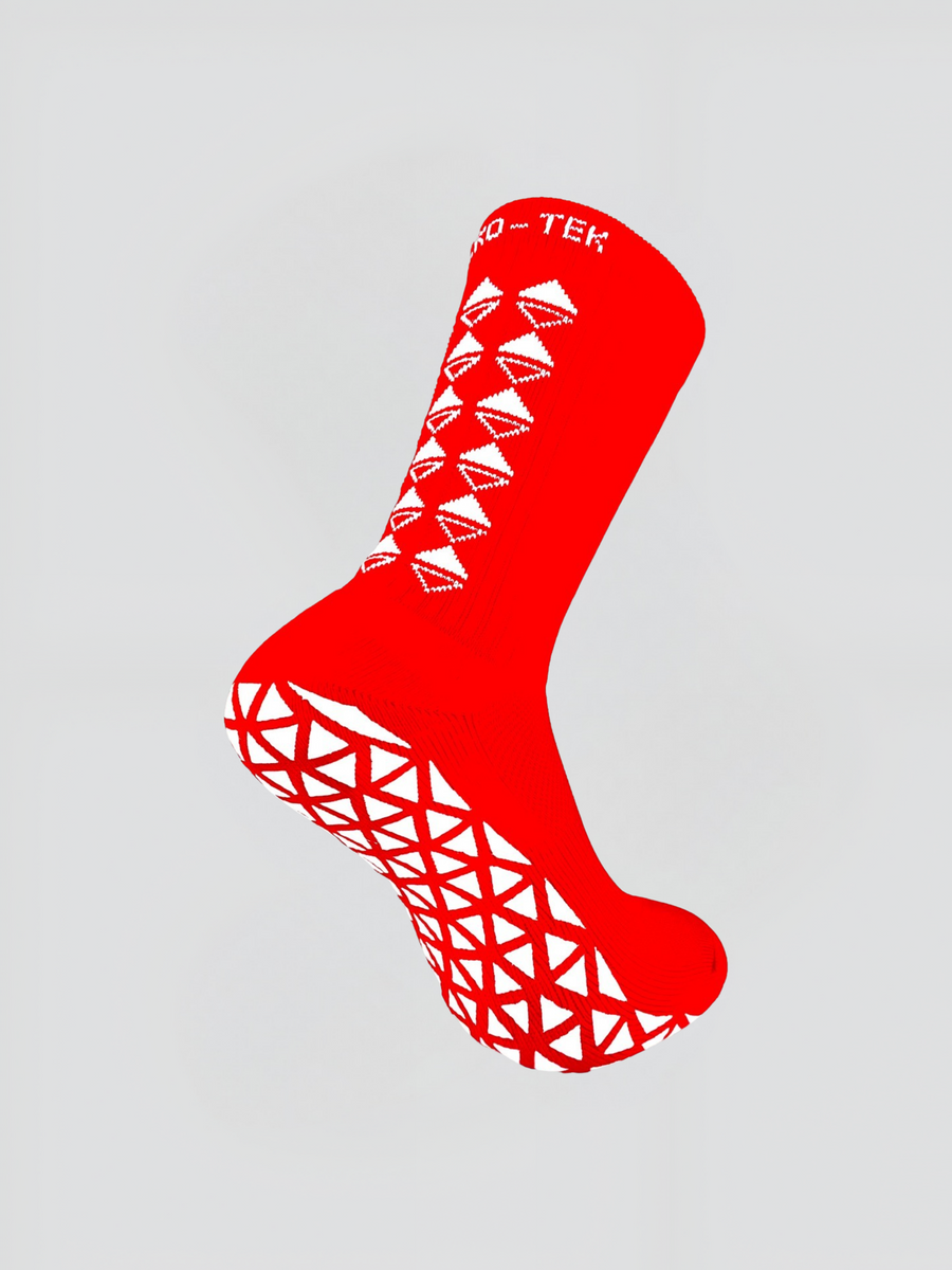 Red Enhanced Stability Athletic Socks