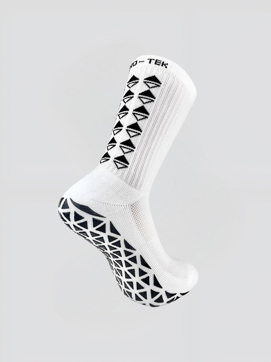 White Athletic Grip Socks