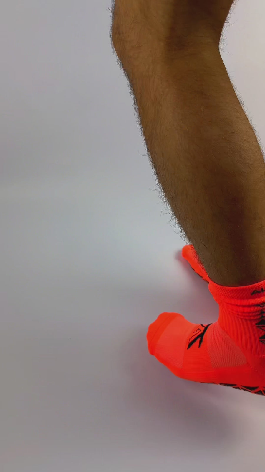 NEON ORANGE GRIP SOCKS