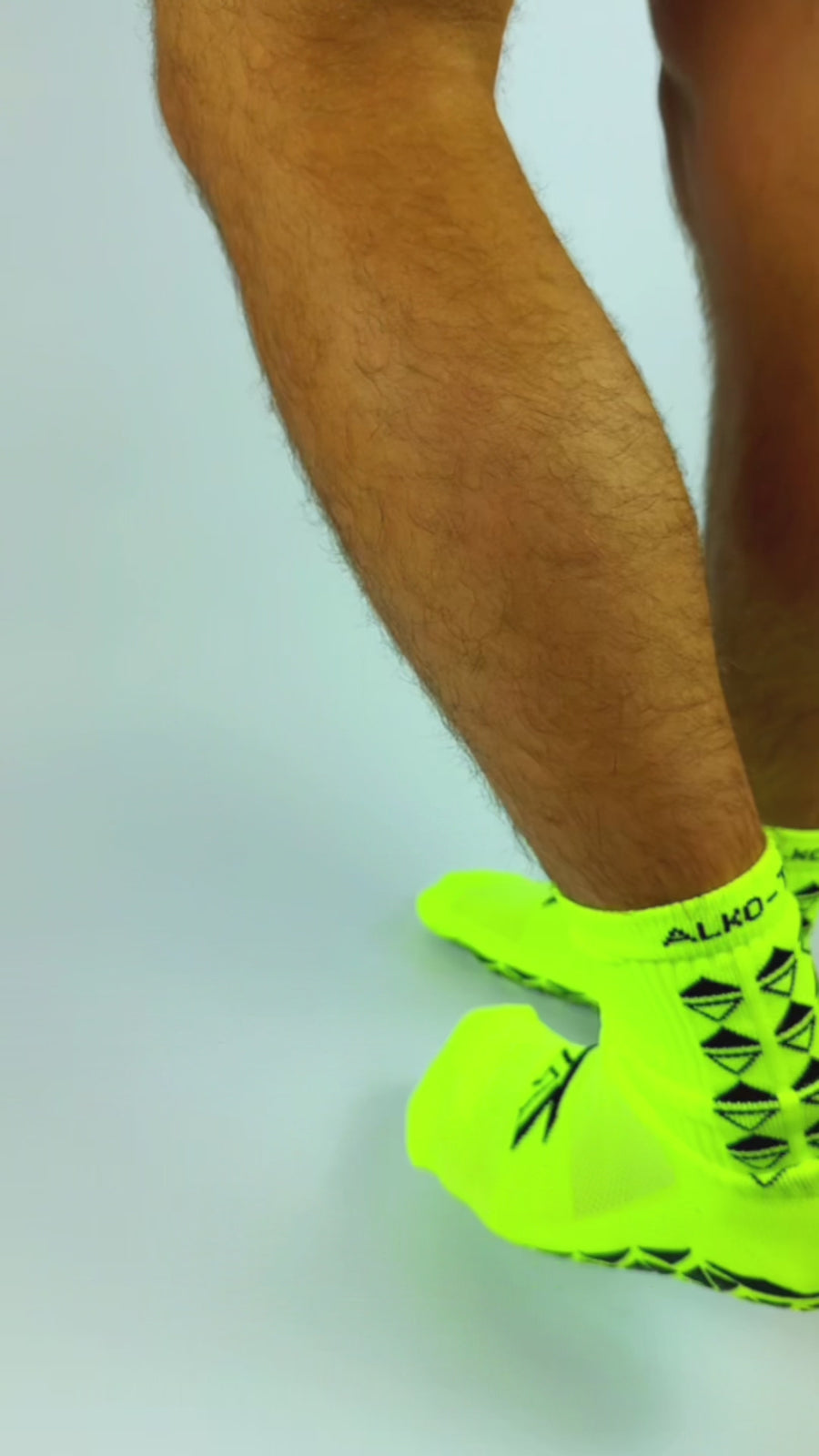 NEON ORANGE GRIP SOCKS